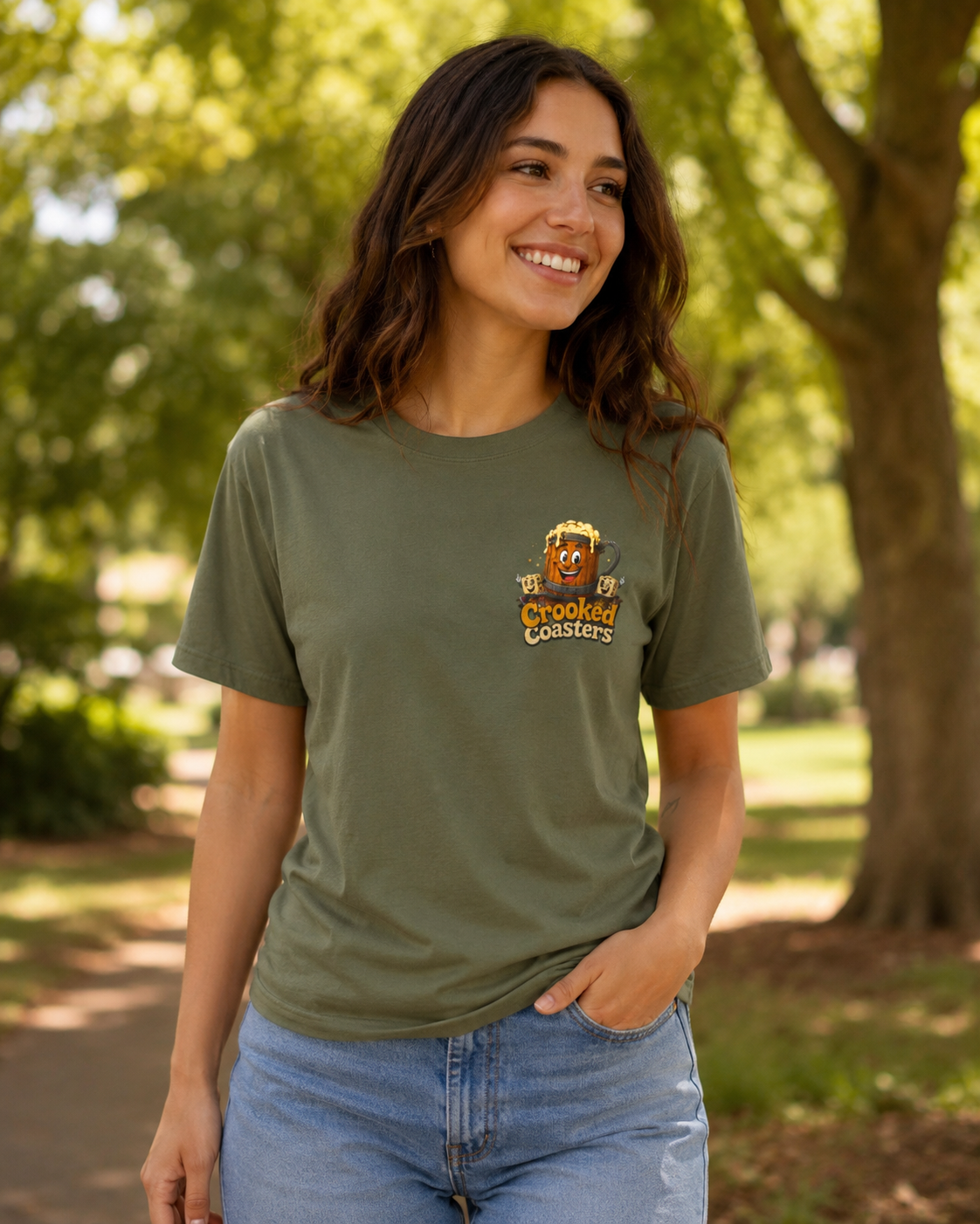 Funny Beer Lover Shirt | Crooked Coasters Drinking Society Tee | Brewery Graphic T-Shirt | Tavern Game Night Gift