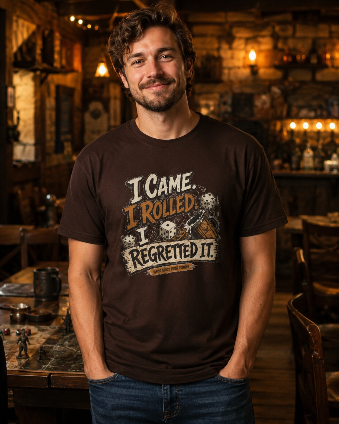 I Came I Rolled I Regretted It Shirt | Funny Game Night T-Shirt | Dice Lover Gift | Board Game Graphic Tee | Gamer Shirt