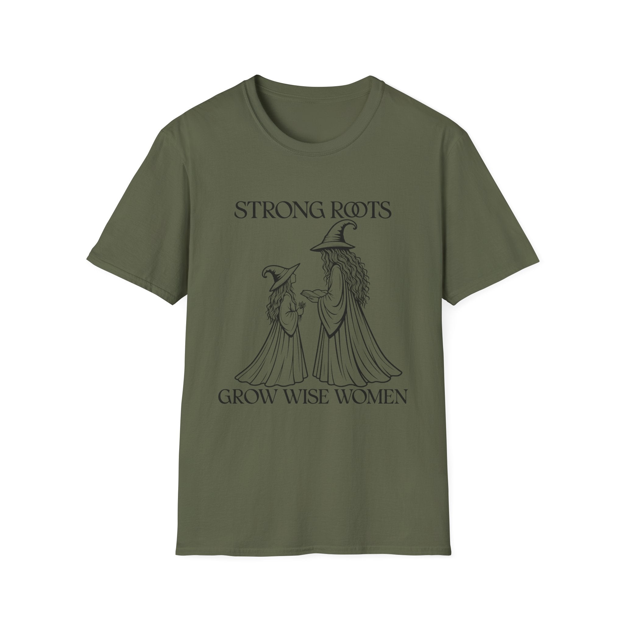 Strong Roots Grow Wise Women T-Shirt | Witchy Mother Daughter Graphic Tee
