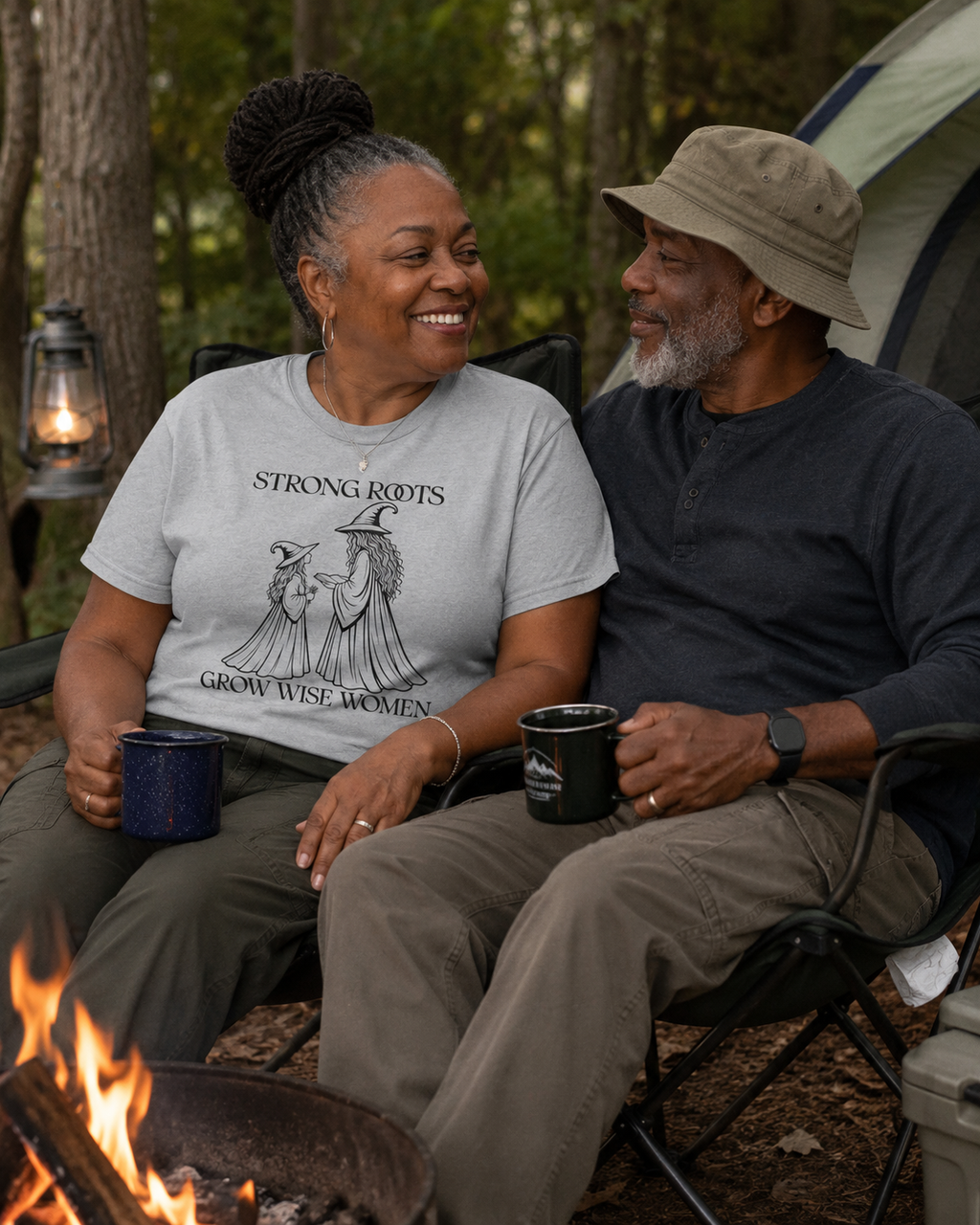Strong Roots Grow Wise Women T-Shirt | Witchy Mother Daughter Graphic Tee