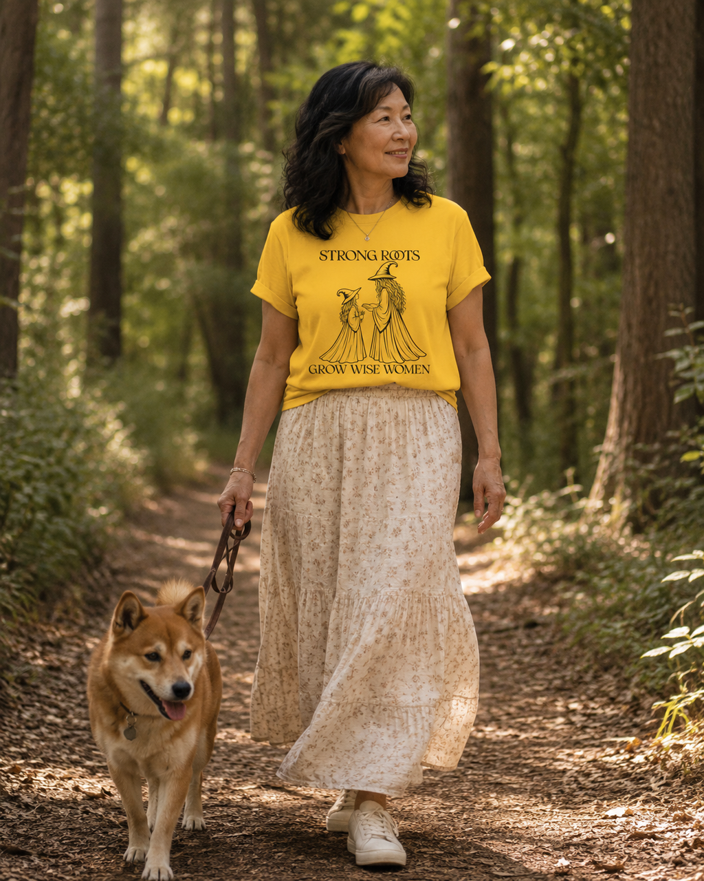 Strong Roots Grow Wise Women T-Shirt | Witchy Mother Daughter Graphic Tee