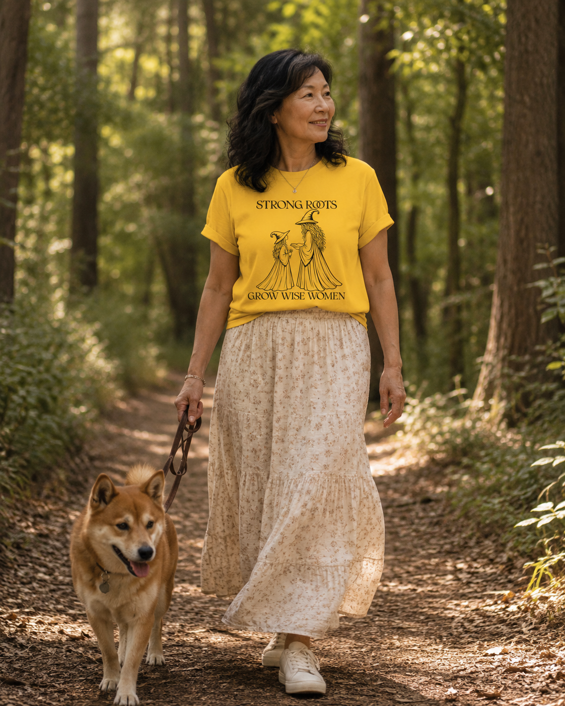 Strong Roots Grow Wise Women T-Shirt | Witchy Mother Daughter Graphic Tee