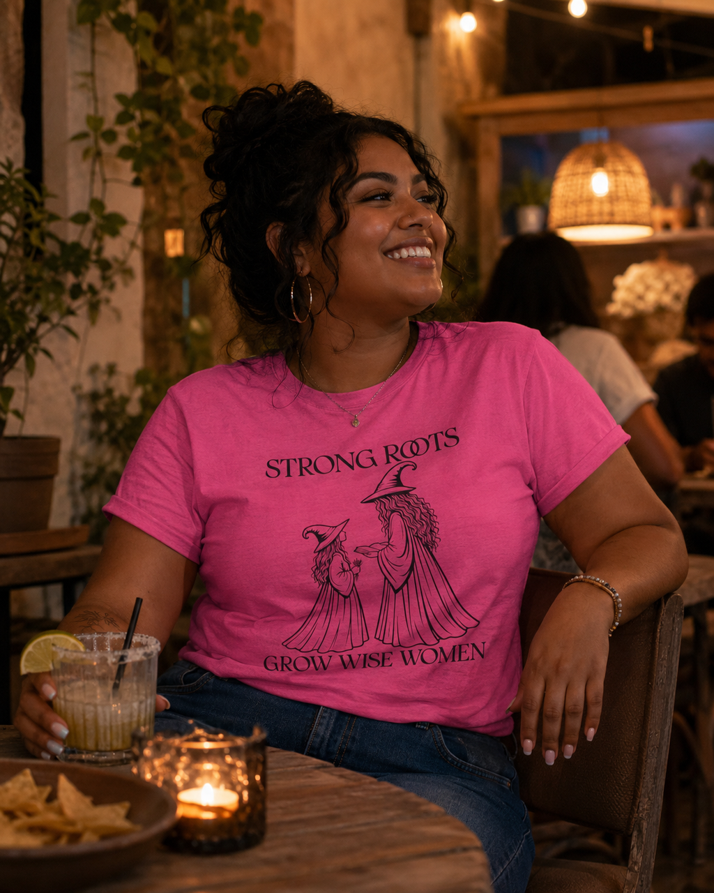Strong Roots Grow Wise Women T-Shirt | Witchy Mother Daughter Graphic Tee