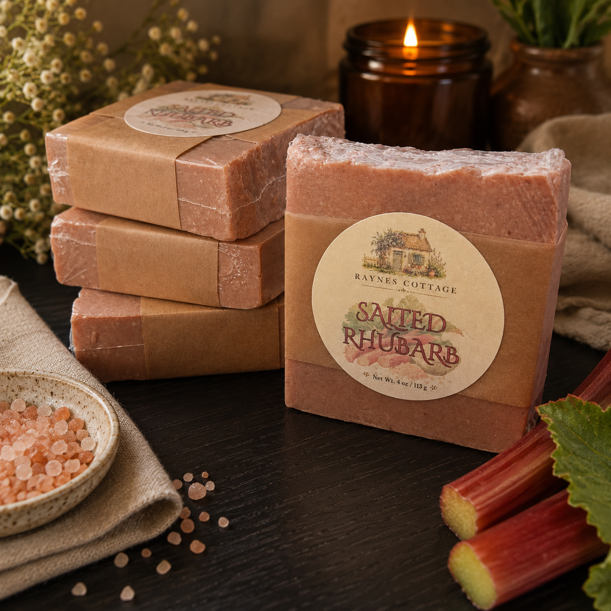 Salted Rhubarb Soap