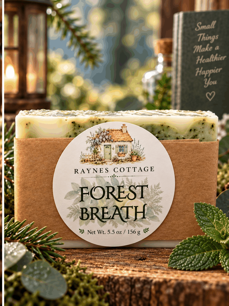 Forest Breath soap with corrected net weight 5.5 oz / 156 g