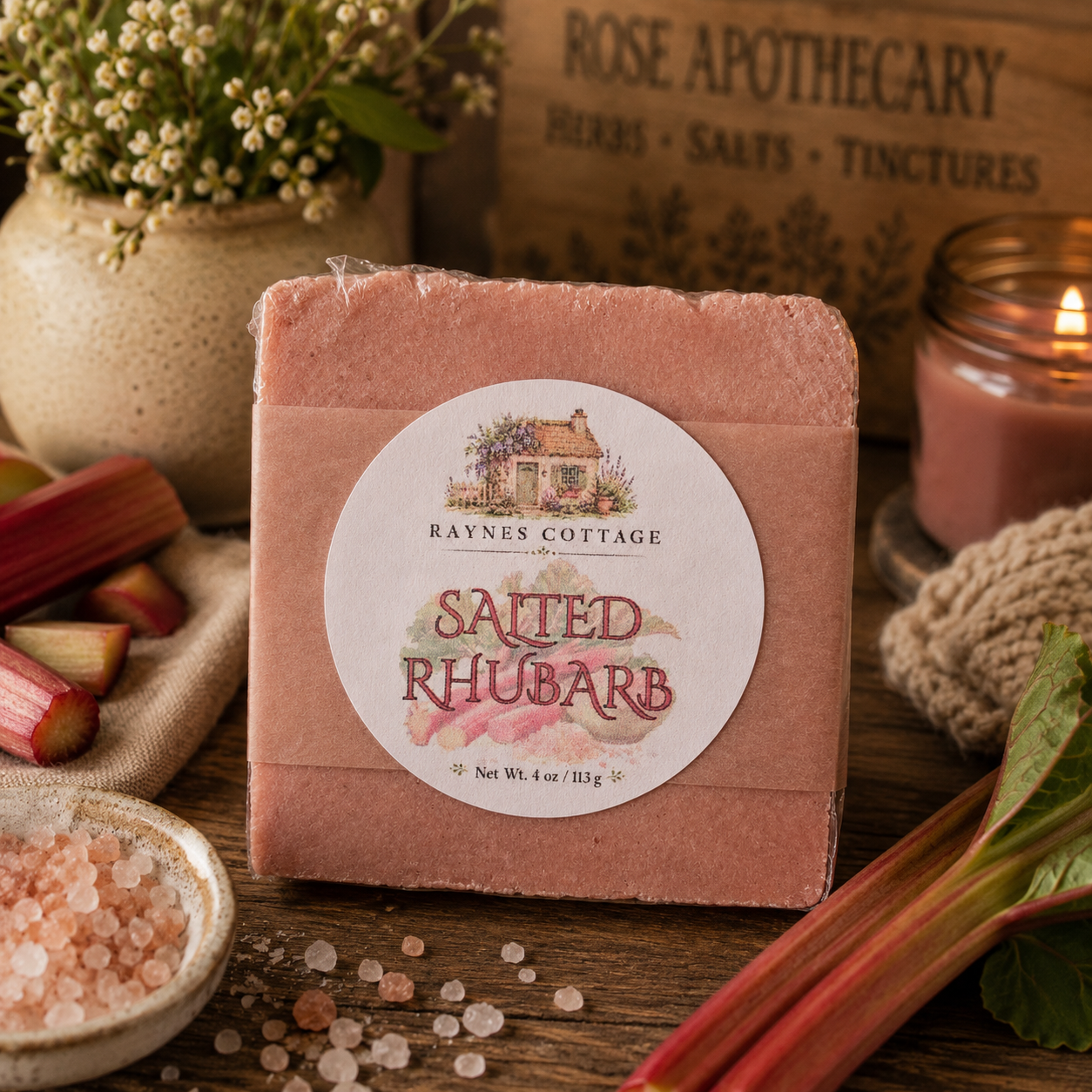 Salted Rhubarb Soap
