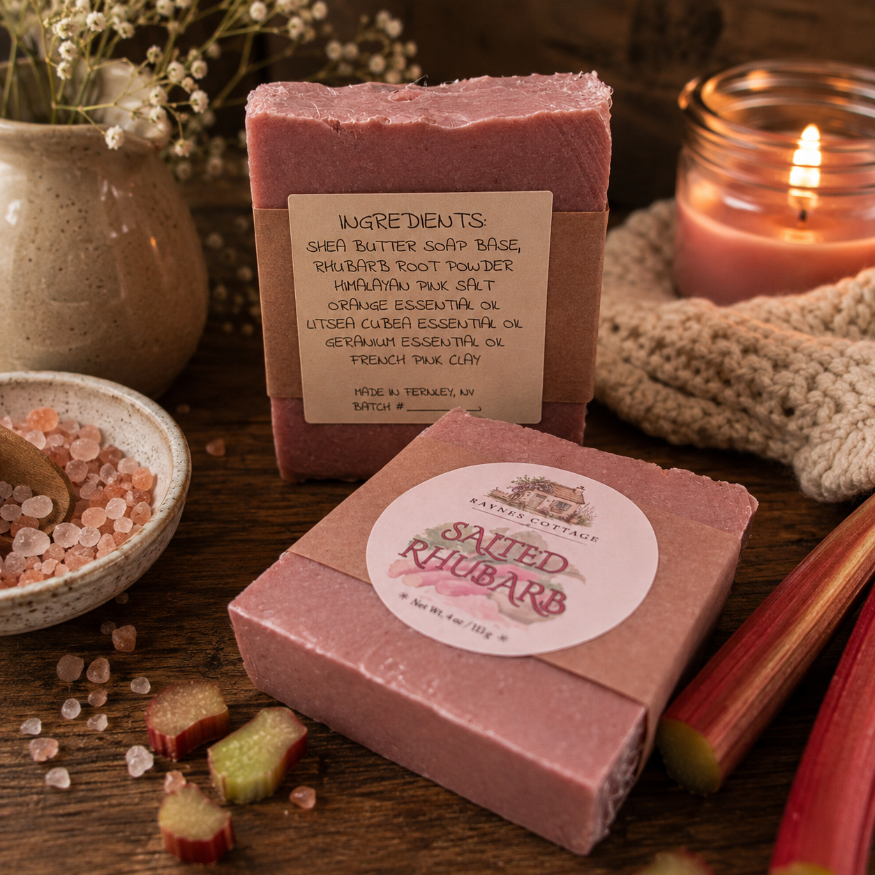 Salted Rhubarb Soap